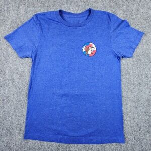 Buc-ee's Texas Beaver Graphic T-Shirt Blue Heather Small Everything Is Beaver